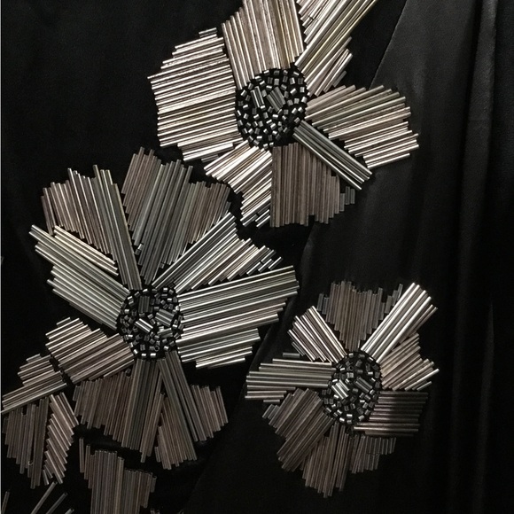 Diane von Furstenberg black silk Cold Shoulder cocktail dress - Picture 3 of 5